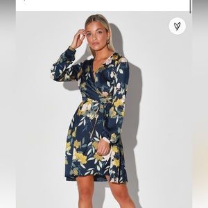 Wrap Around Floral Lulus Dress